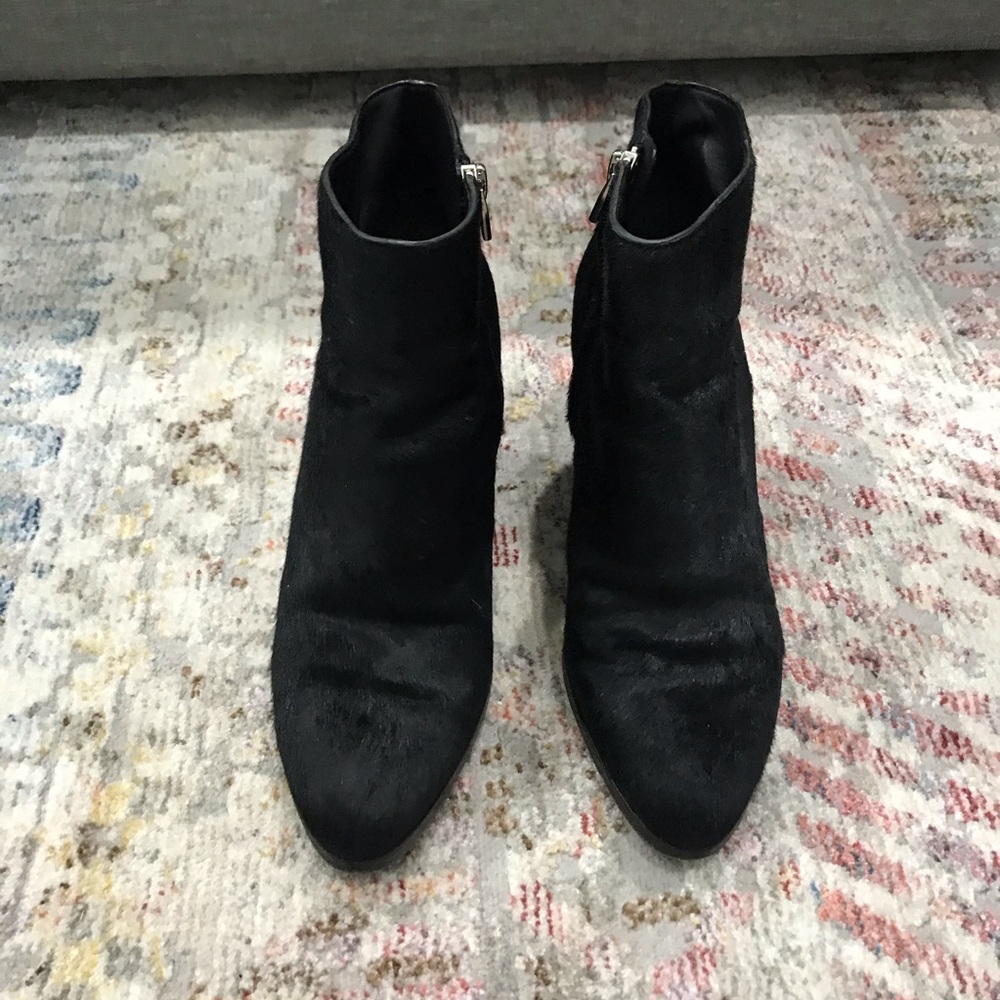 ALEXANDER WANG GABI CALF HAIR CUTOUT BOOTIE 37